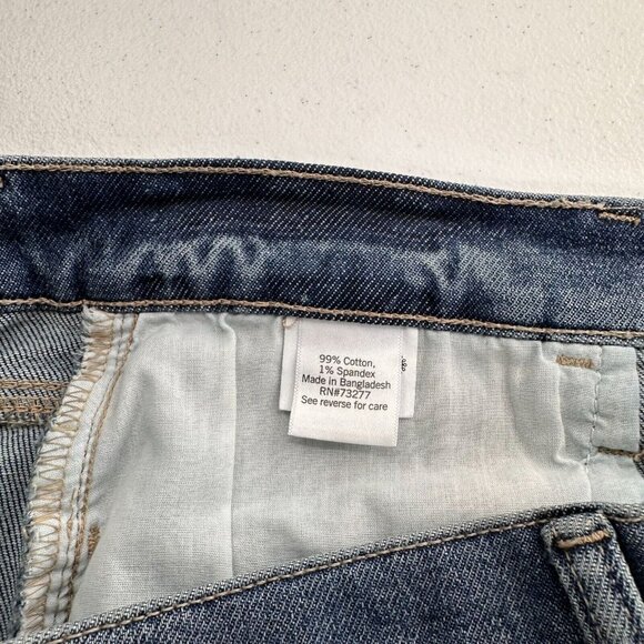 SO Womens Distressed Blue Jeans Mid-Rise Cotton 32x29 Boyfriend Tapered Leg - Picture 5 of 10